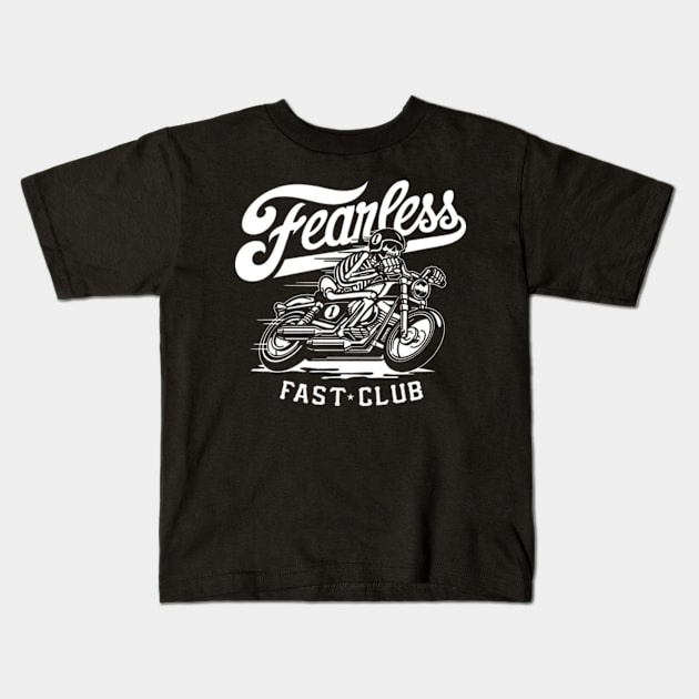 Fearless, Fast Club Kids T-Shirt by CosmicAngerDesign